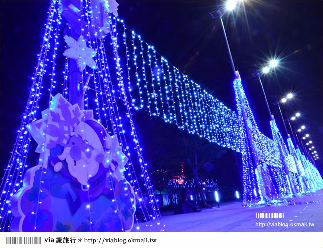 台中耶誕節活動》來台中市政府～渡過夢幻的藍色耶誕節 @Via&#039;s旅行札記-旅遊美食部落格