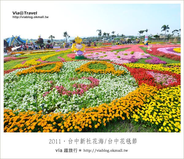 新社花海節》台中國際花毯節～一年一度的新社花海又來囉！ @Via&#039;s旅行札記-旅遊美食部落格